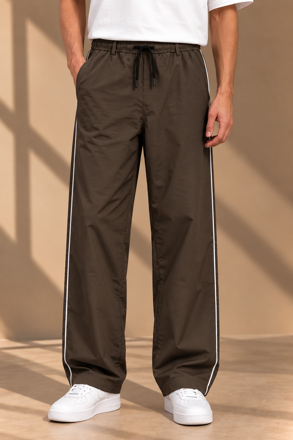 Longline Track Pant - Espresso