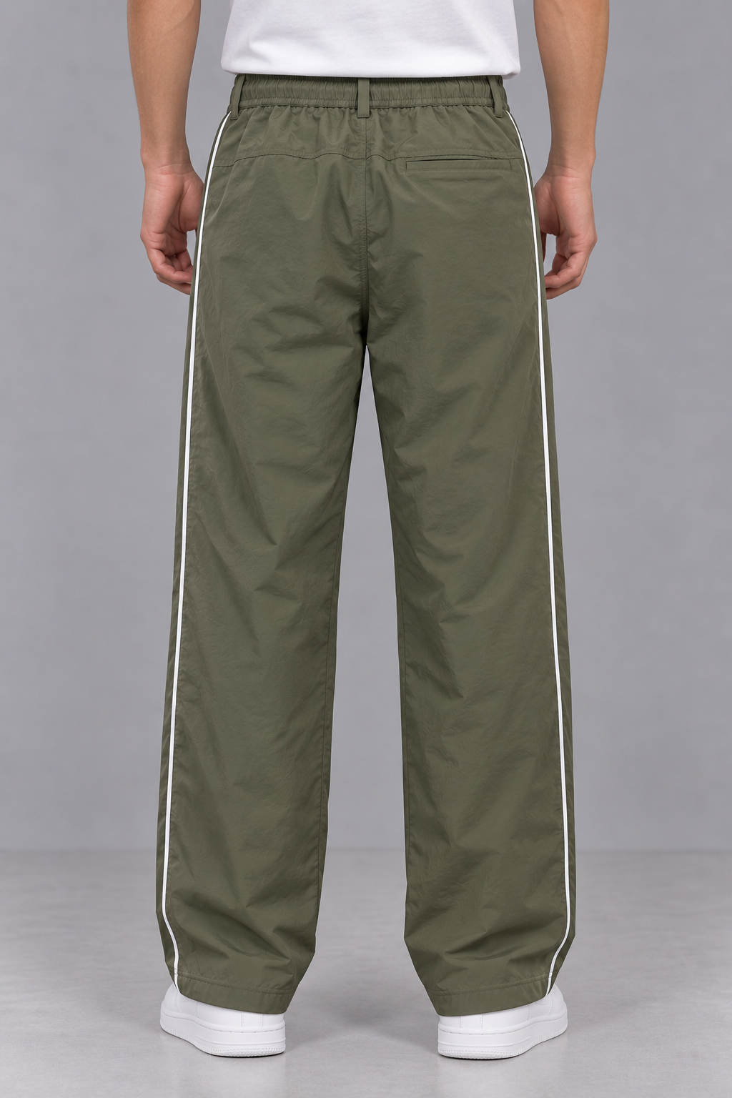 Longline Track Pant - Sage Green